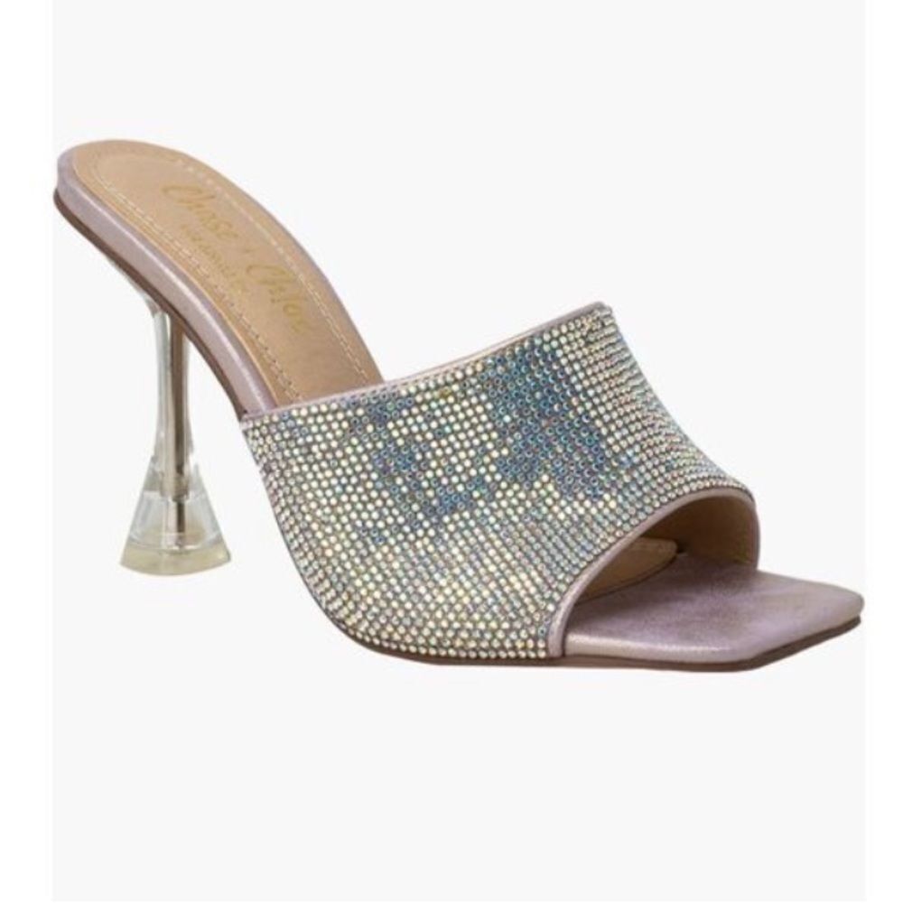 CHASE AND CHLOE Ira Rhinestone Sandal size 8.5